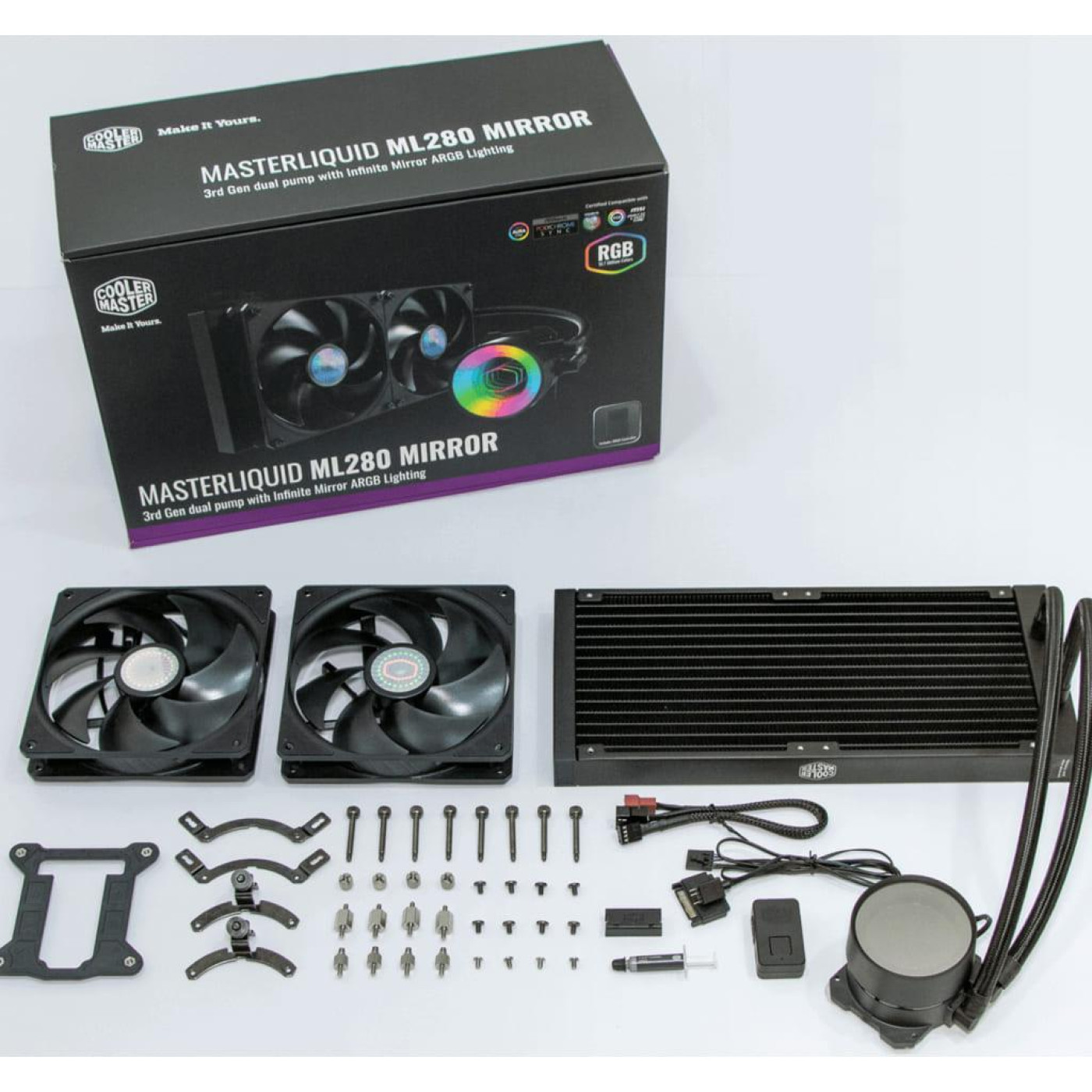 СВО Cooler Master MasterLiquid ML280 Mirror (MLX-D28M-A14PK-R1) Б/у,U1