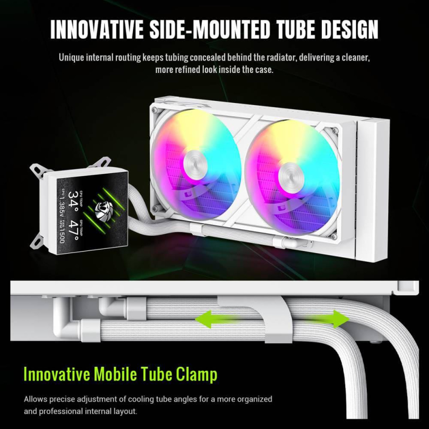 СВО GameMax Glacier 240 LCD White (GLACIER 240 LCD WH)