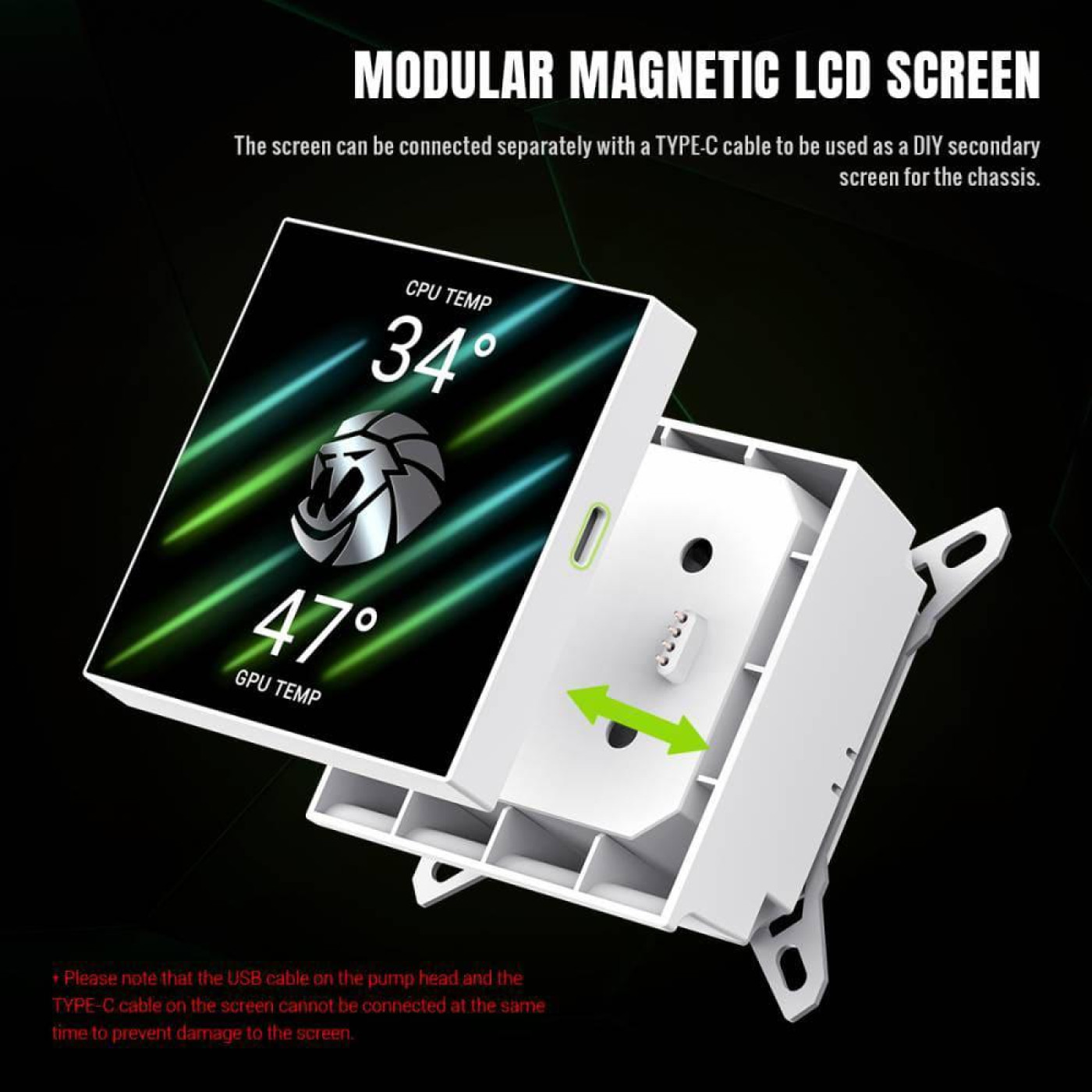 СВО GameMax Glacier 240 LCD White (GLACIER 240 LCD WH)