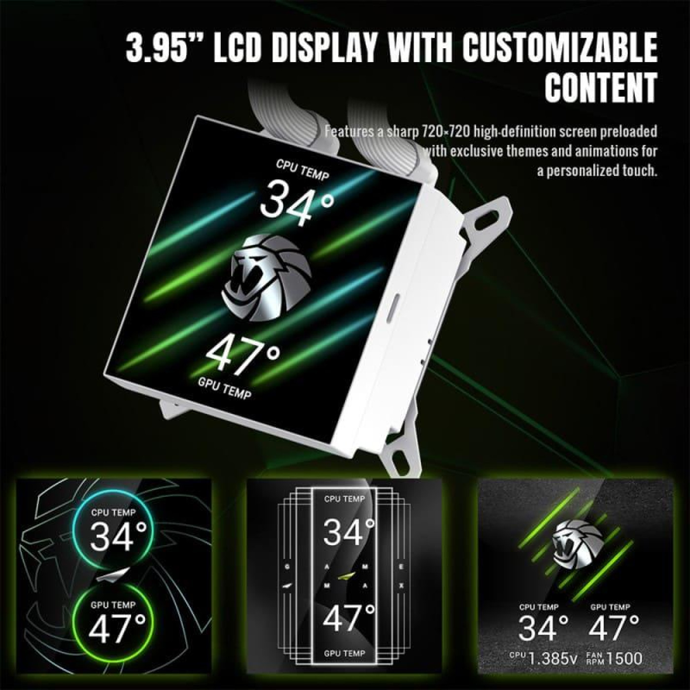 СВО GameMax Glacier 360 LCD White (GLACIER 360 LCD WH)