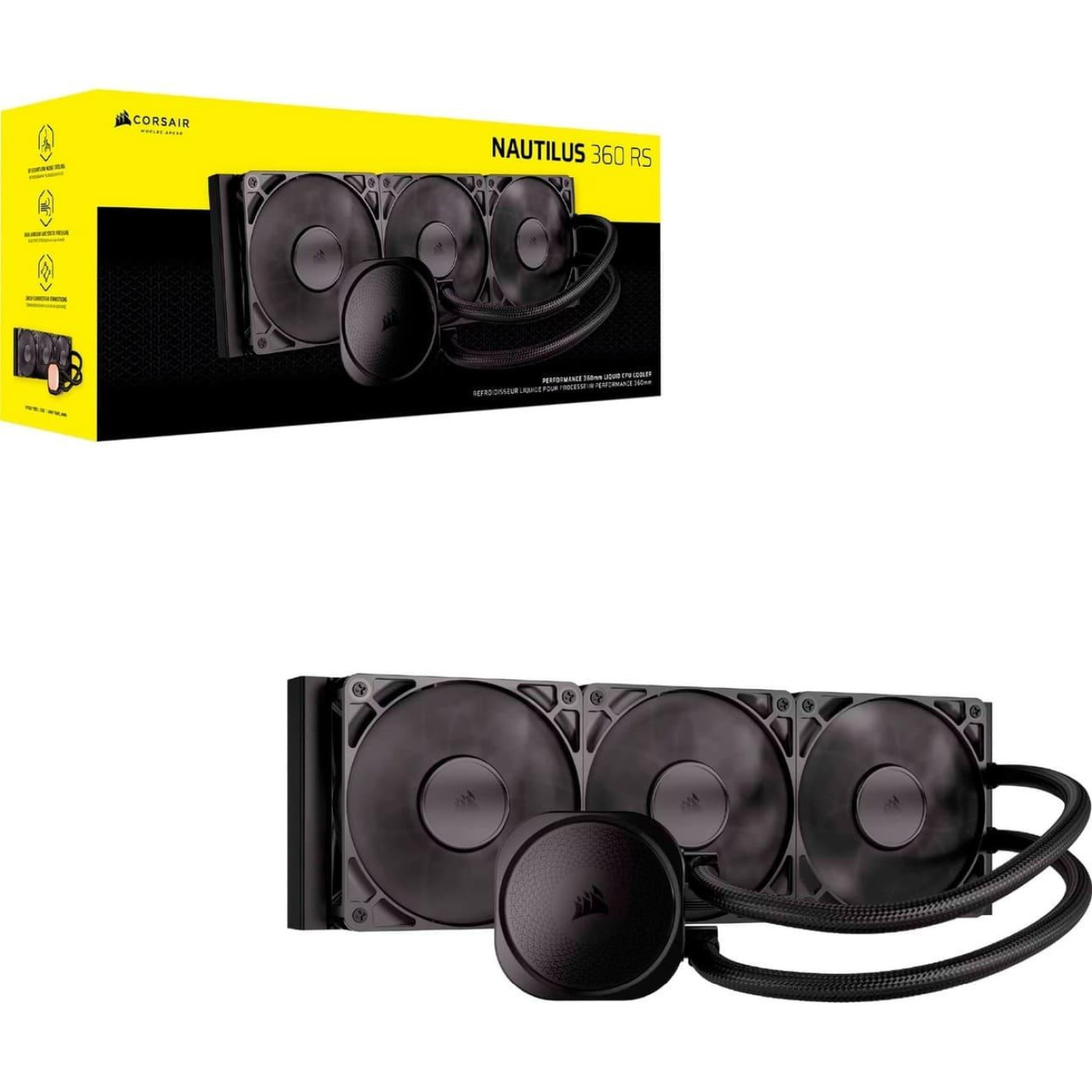 СВО Corsair NAUTILUS 360 RS Black (CW-9060089-WW)