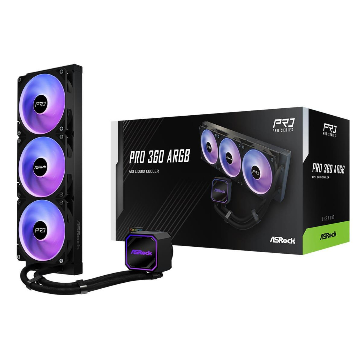 СВО AsRock R PRO 360 ARGB Black (PRO 360 ARGB)