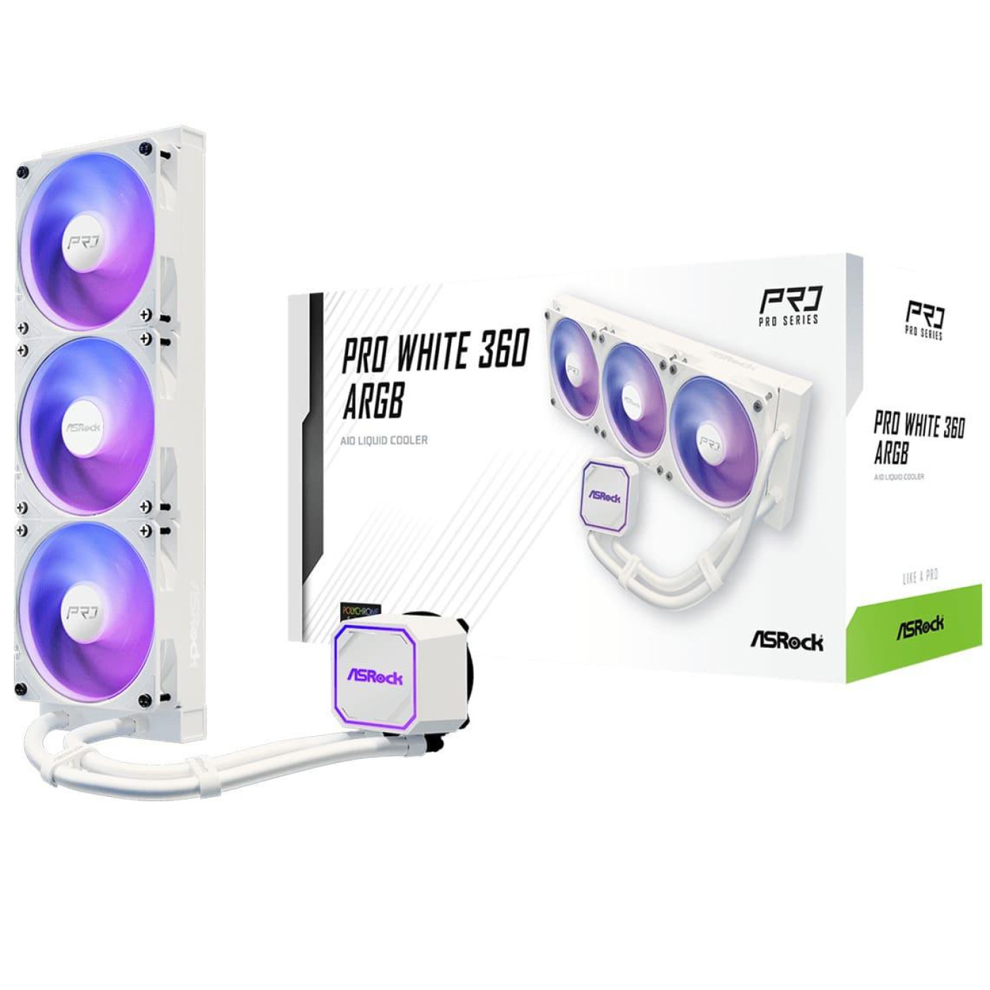 СВО AsRock R PRO WHITE 360 ARGB (PRO WHITE 360 ARGB)