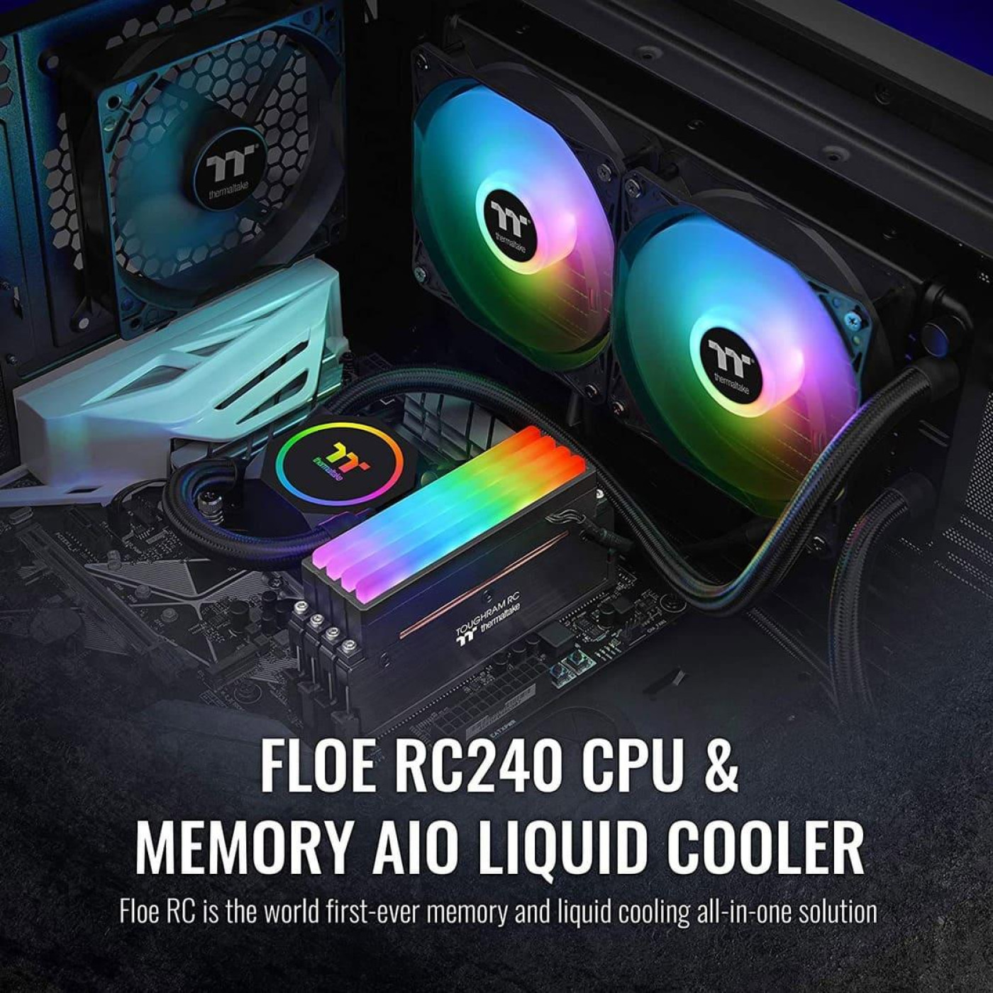 СВО Thermaltake Floe RC240 CPU & Memory AIO Liquid Cooler (CL-W271-PL12SW-A)