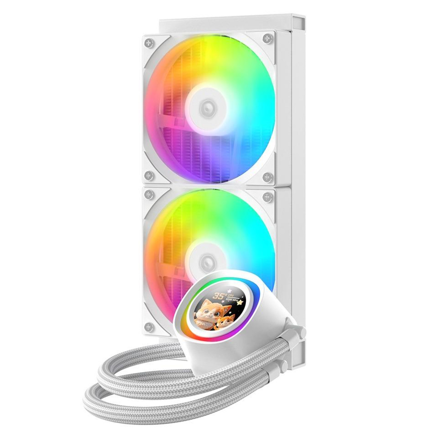 СВО ID-Cooling FX240 LCD White (FX240 LCD WHITE)