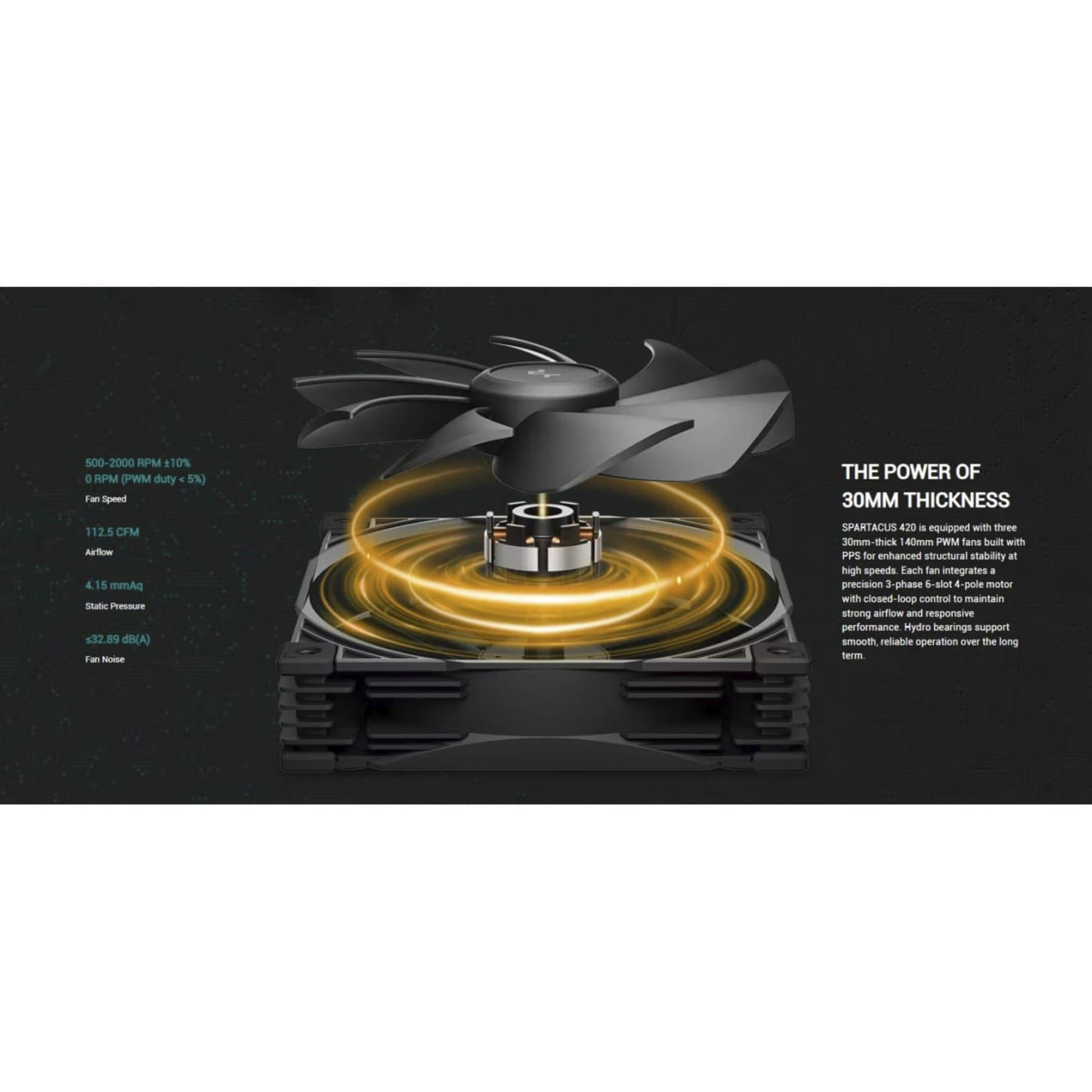 СВО Deepcool Spartacus 420 Black (R-SPT420-BKDSMP-G-1)
