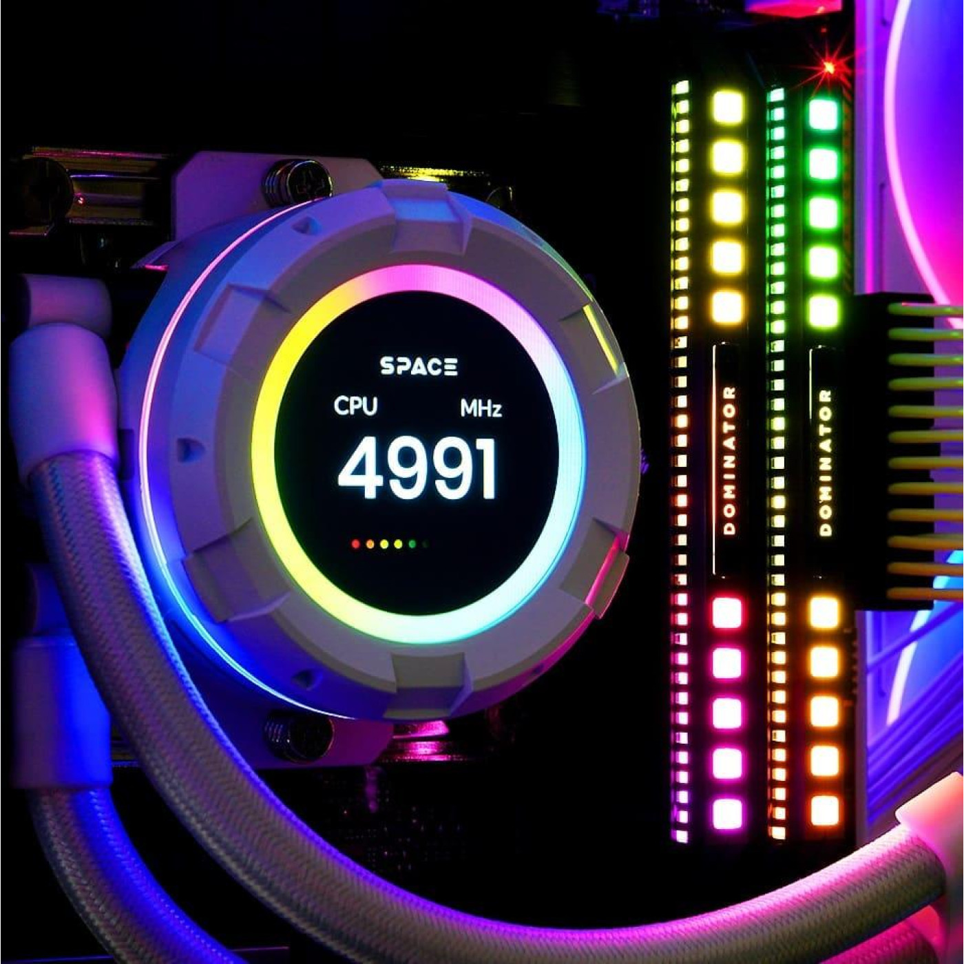 СВО ID-Cooling Space LCD SL360 White (SL360 WHITE)