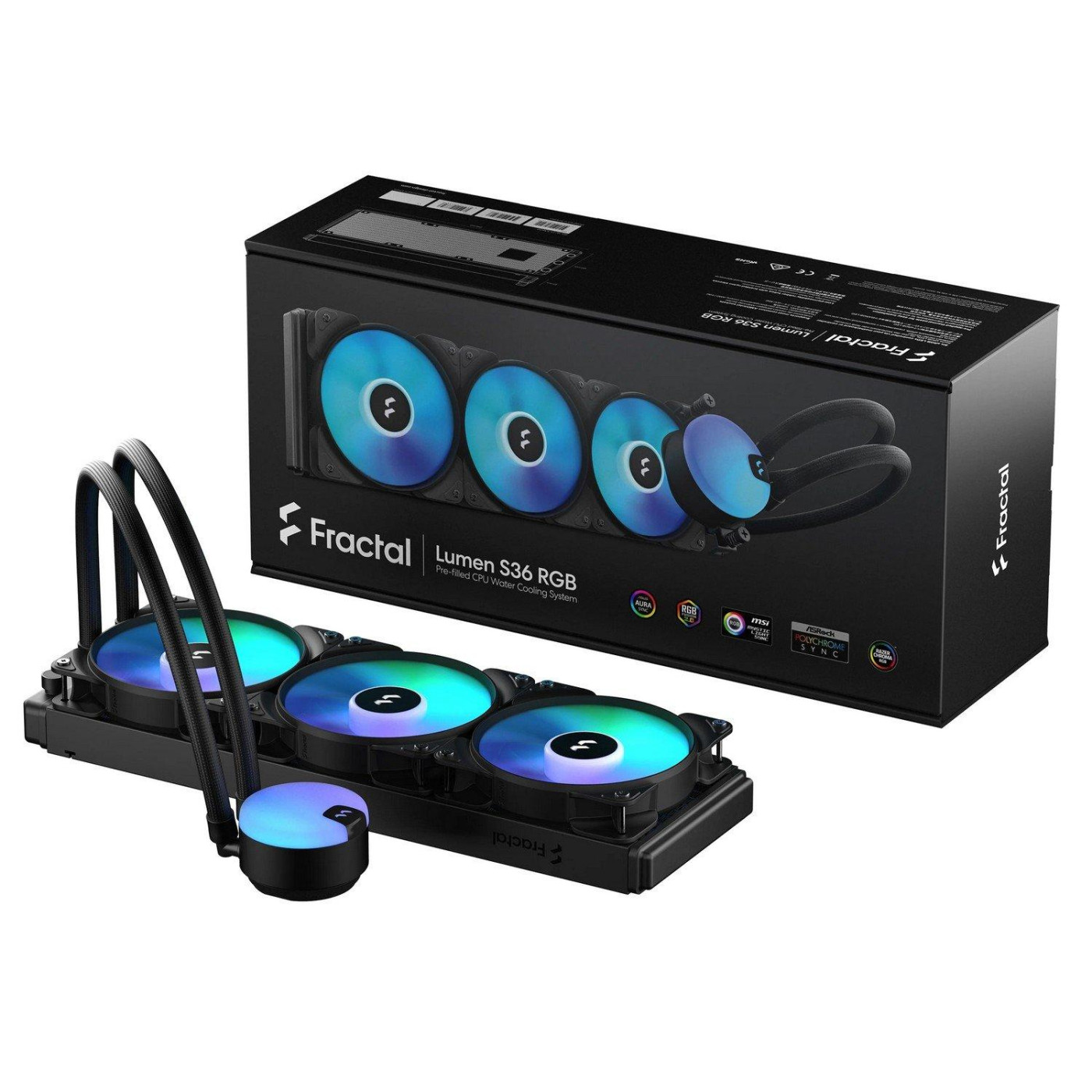 СВО Fractal Design 3х120мм Lumen S36 RGB v2 (FD-W-L1-S3612) U1