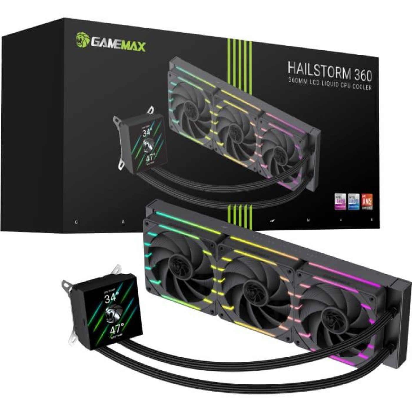 СВО GameMax HAILSTORM 360 BK (HAILSTORM 360 BK)
