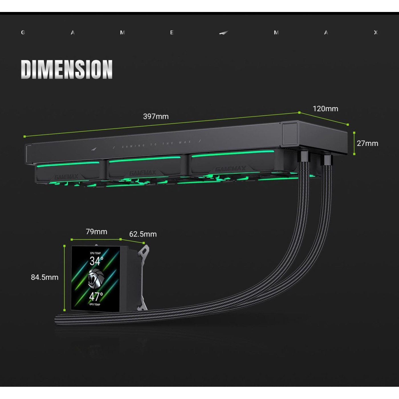 СВО GameMax HAILSTORM 360 BK (HAILSTORM 360 BK)