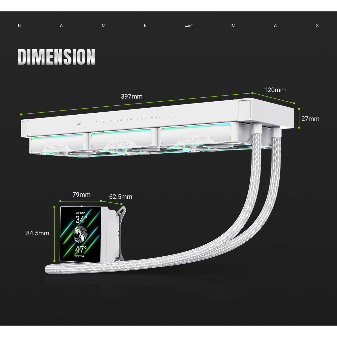 СВО GameMax HAILSTORM 360 WH (HAILSTORM 360 WH)