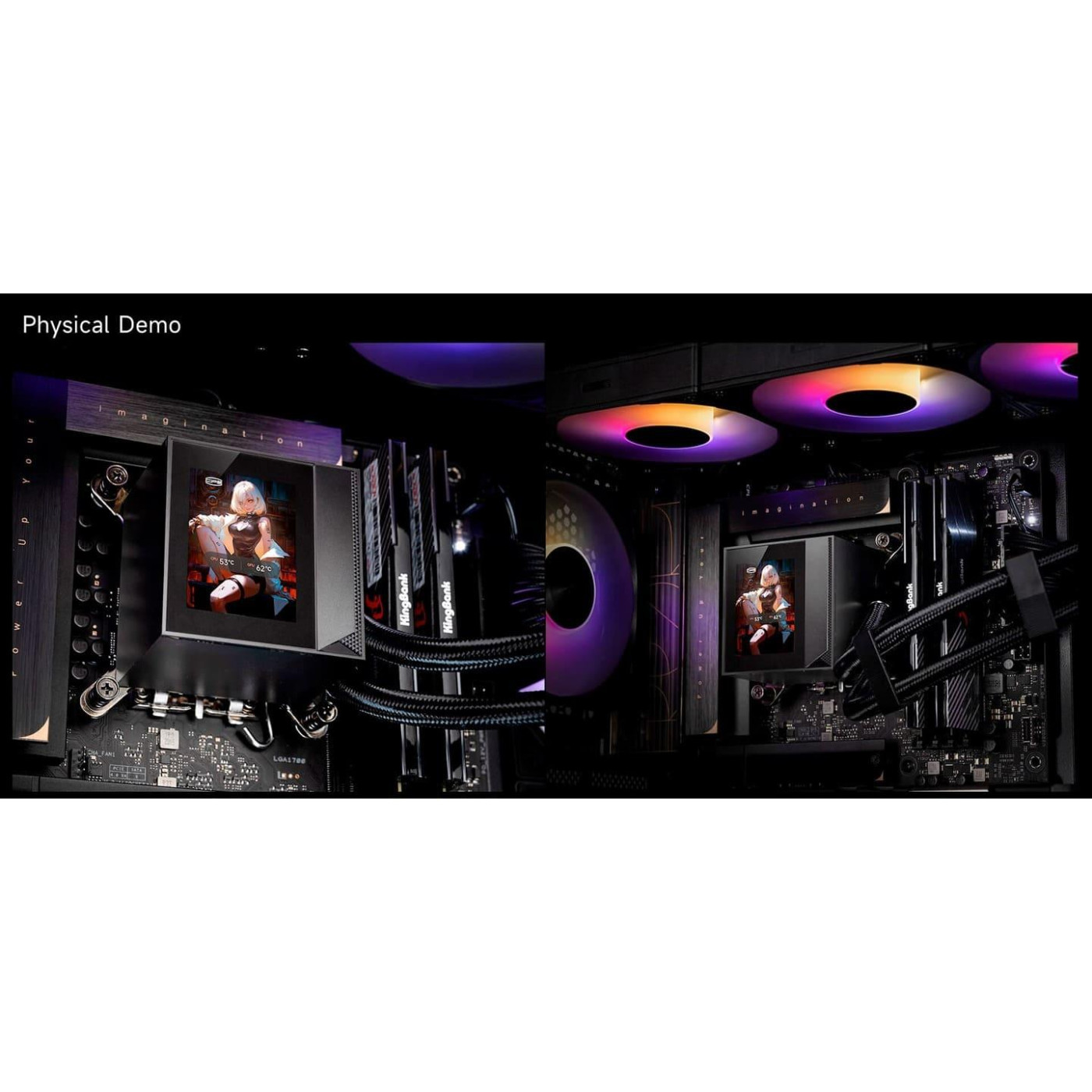 СВО PcCooler DA360 PRO ARGB Display Black (DC360Pro-BKAWXY-GL)