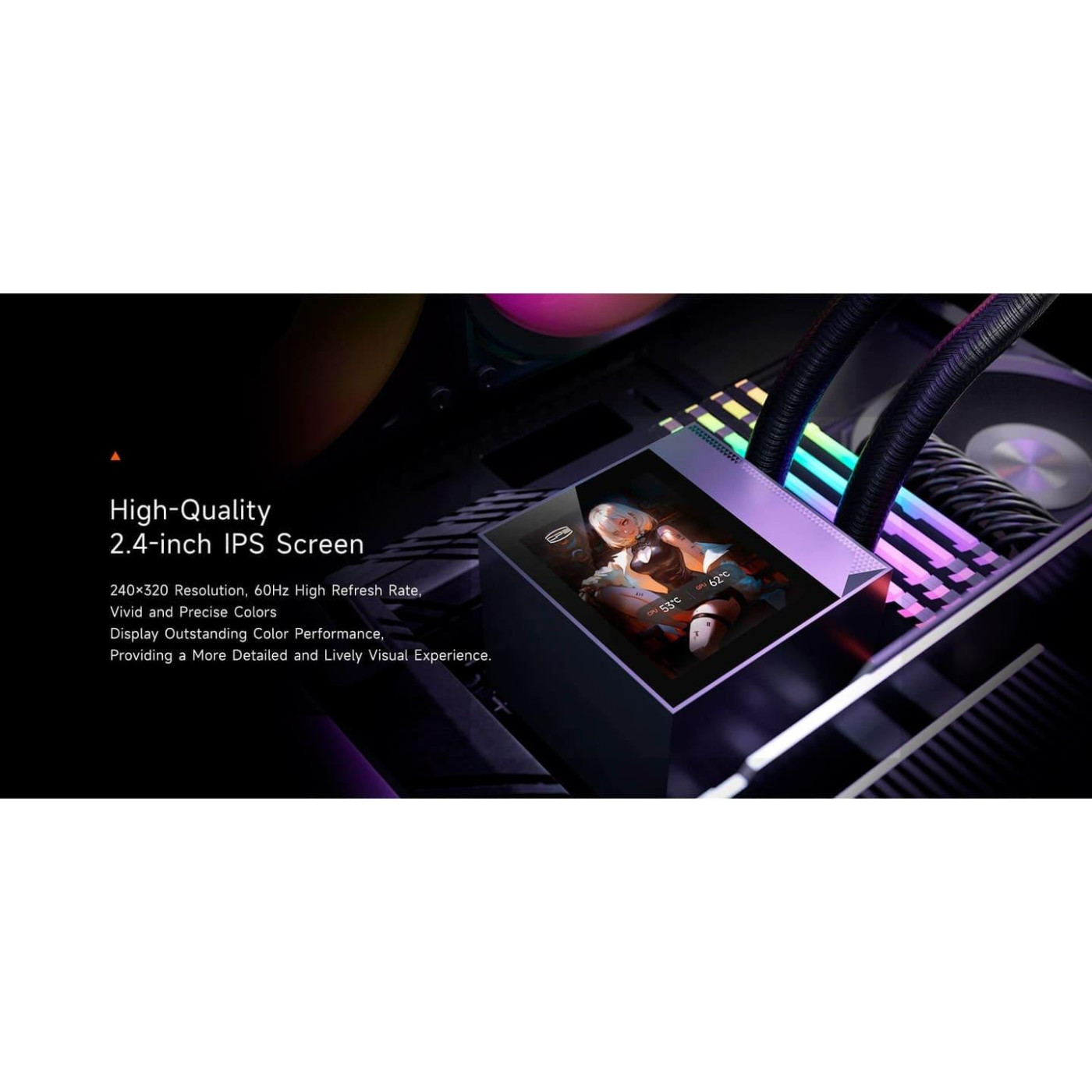 СВО PcCooler DA360 PRO ARGB Display Black (DC360Pro-BKAWXY-GL)