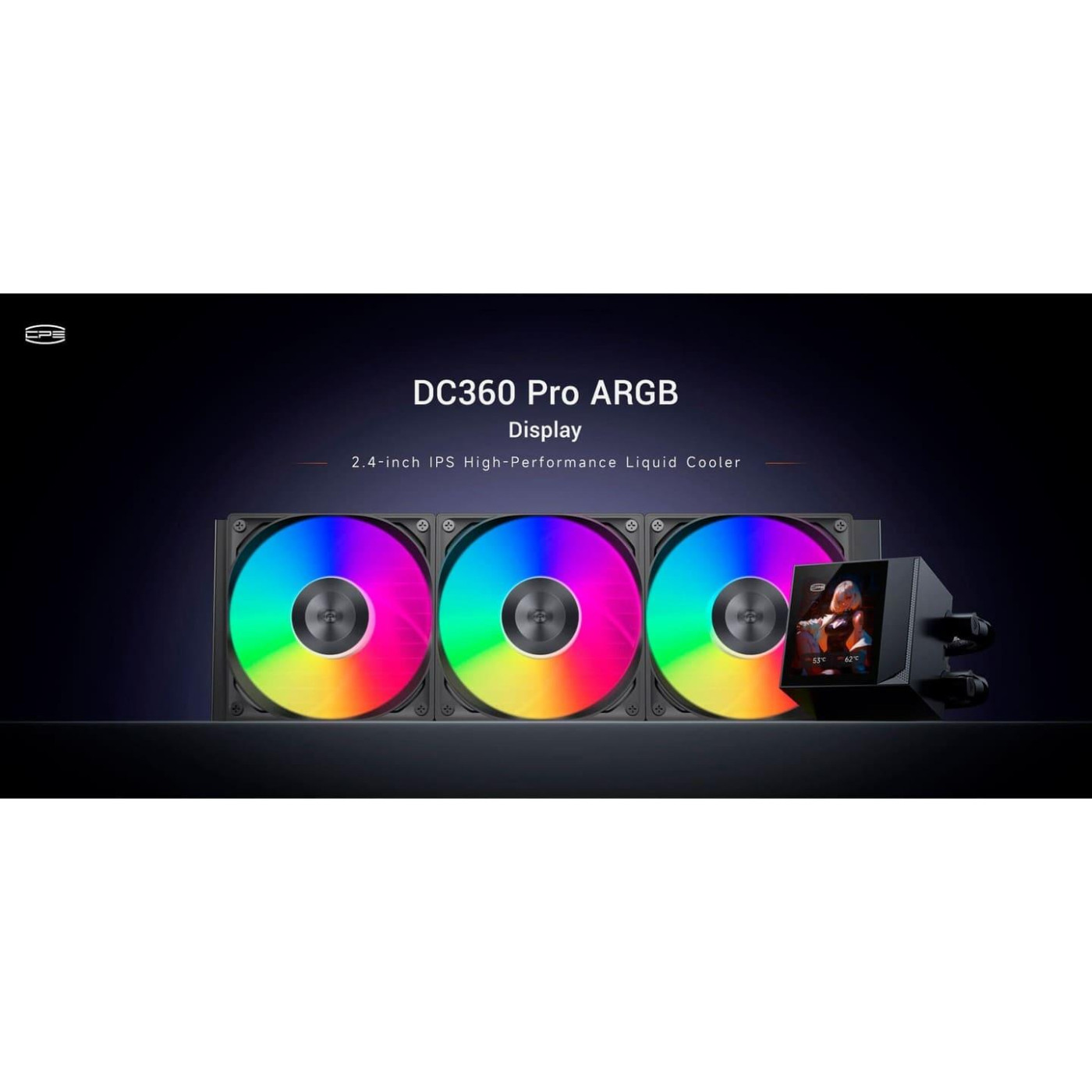 СВО PcCooler DA360 PRO ARGB Display Black (DC360Pro-BKAWXY-GL)