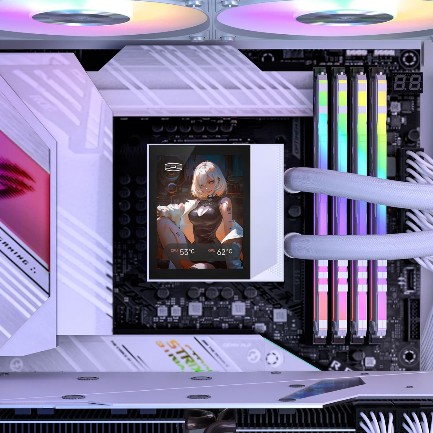 СВО PcCooler PсCOOLER DC360 PRO ARGB Display White (DC360Pro-WHAWXY-GL)