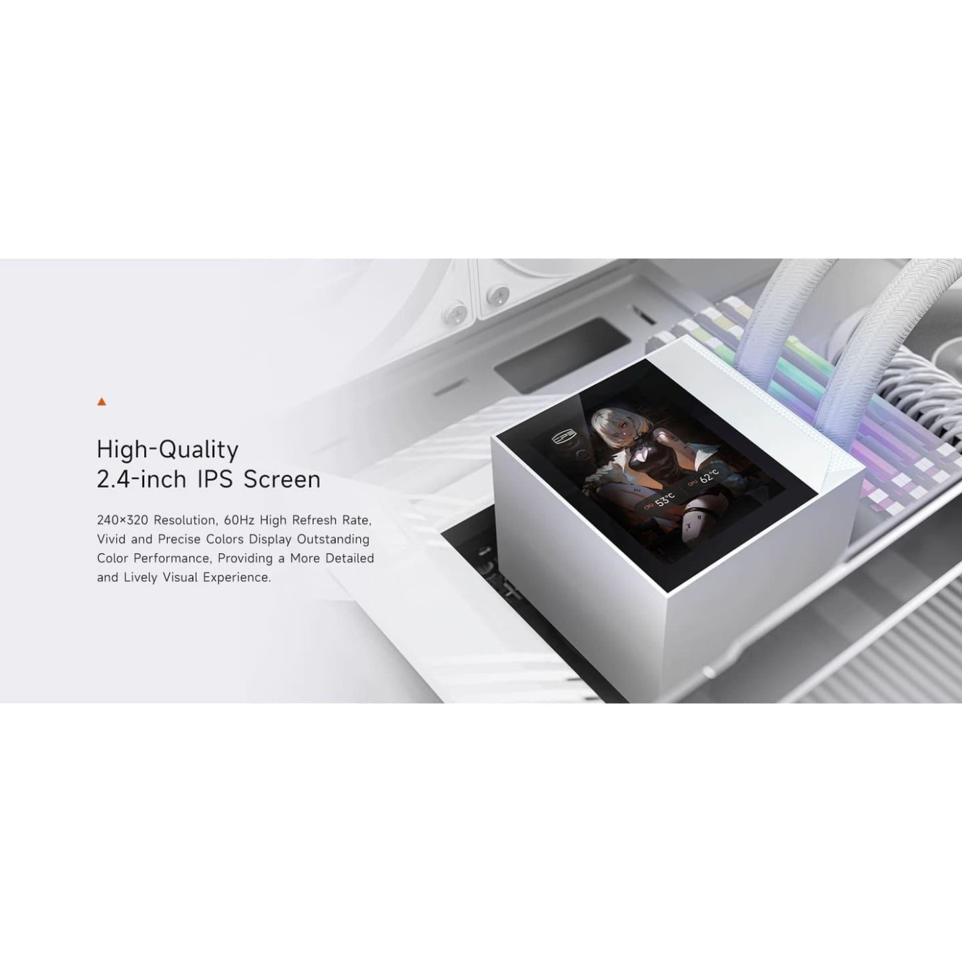 СВО PcCooler PсCOOLER DC360 PRO ARGB Display White (DC360Pro-WHAWXY-GL)