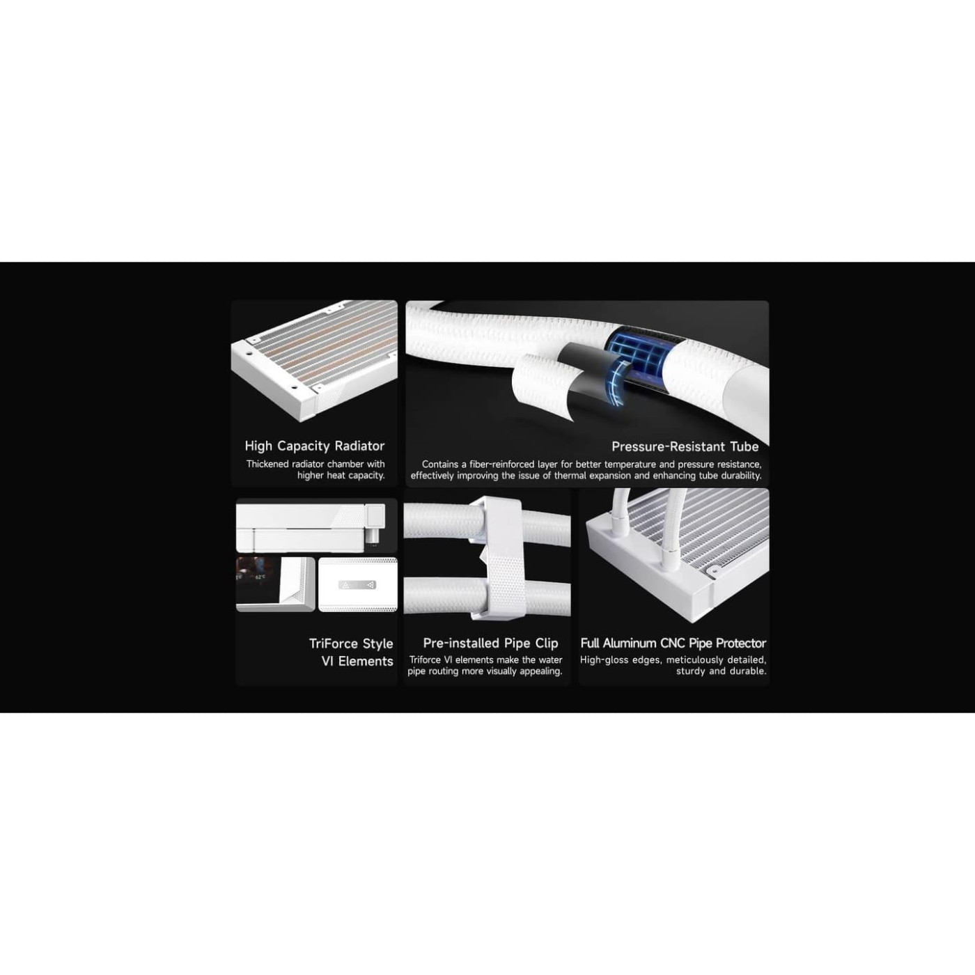 СВО PcCooler PсCOOLER DC360 PRO ARGB Display White (DC360Pro-WHAWXY-GL)