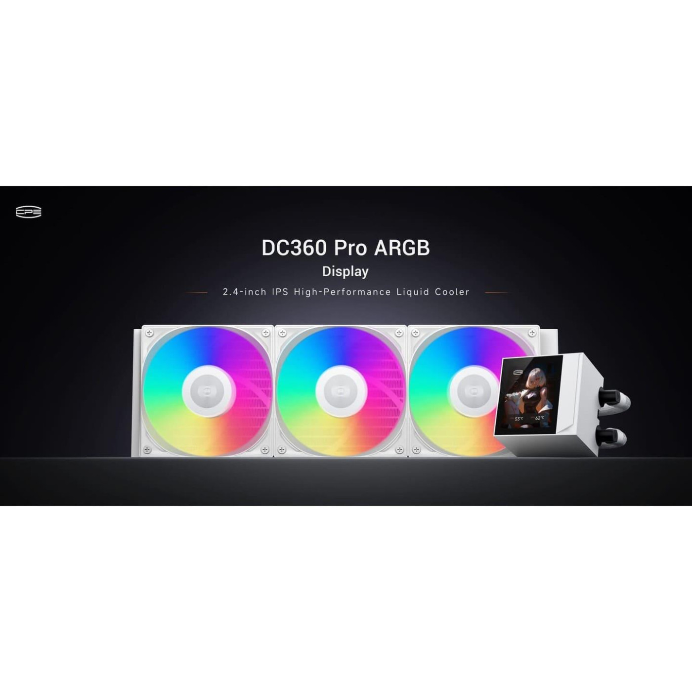 СВО PcCooler PсCOOLER DC360 PRO ARGB Display White (DC360Pro-WHAWXY-GL)