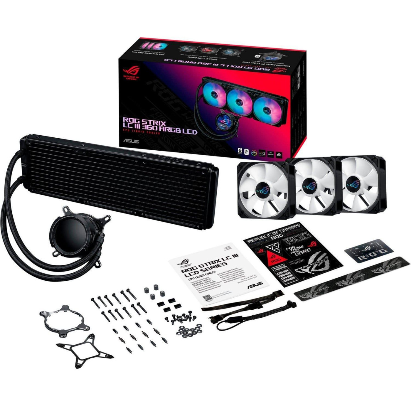 СВО ASUS ROG Strix LC III 360 ARGB LCD Black (90RC00W1-M0UAY0)