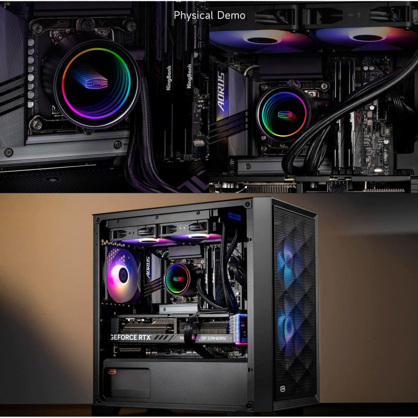 СВО PcCooler DA240 ARGB Black (DA240-BKAWXX-GL)