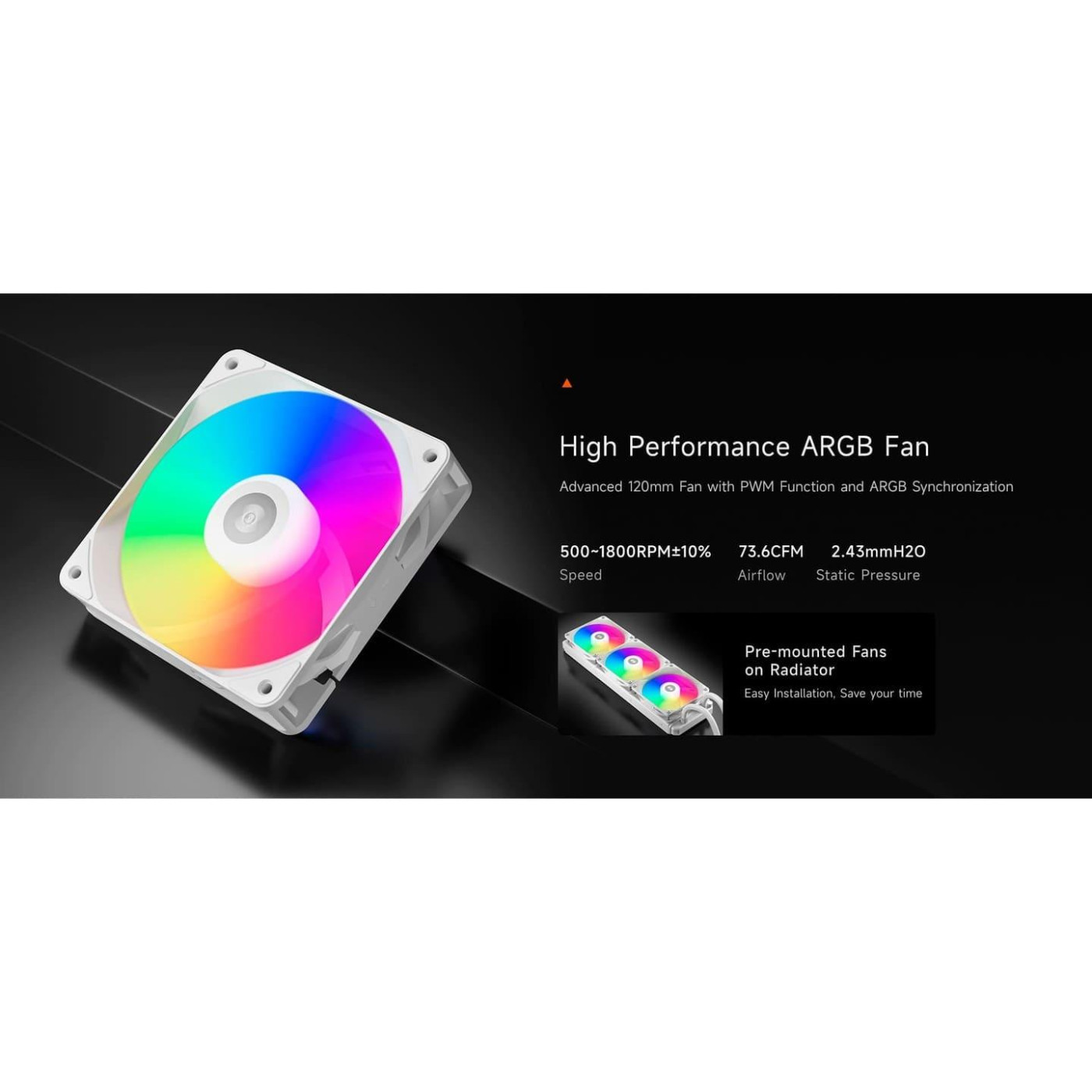 СВО PcCooler DA360 ARGB White (DA360-WHAWXX-GL)