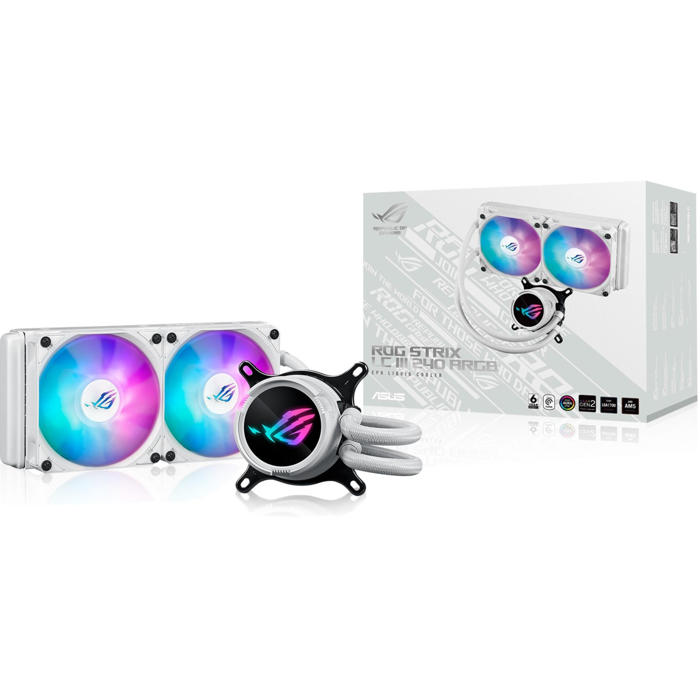 СВО ASUS ROG Strix LC III 240 ARGB White (90RC00S2-M0UAY0)