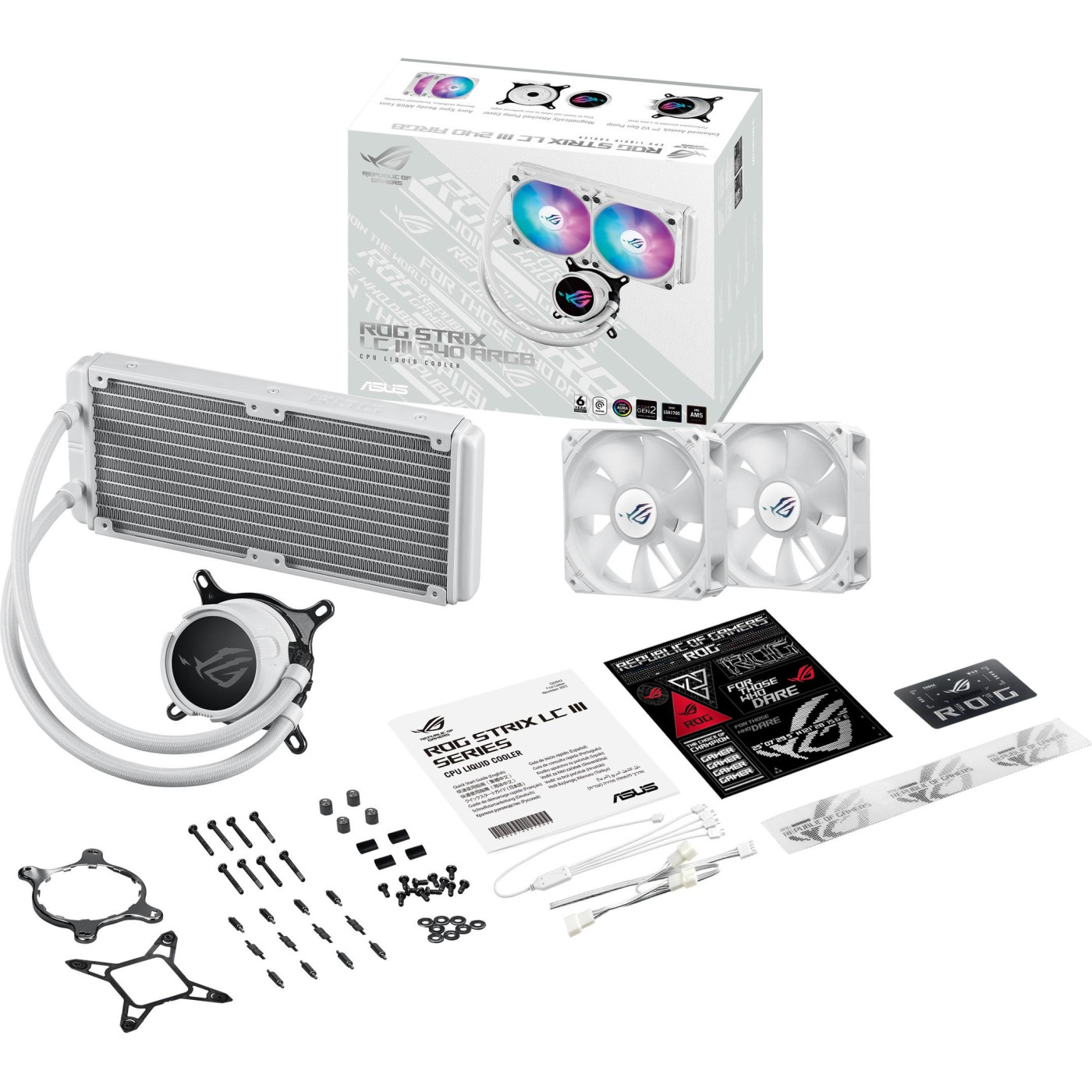 СВО ASUS ROG Strix LC III 240 ARGB White (90RC00S2-M0UAY0)