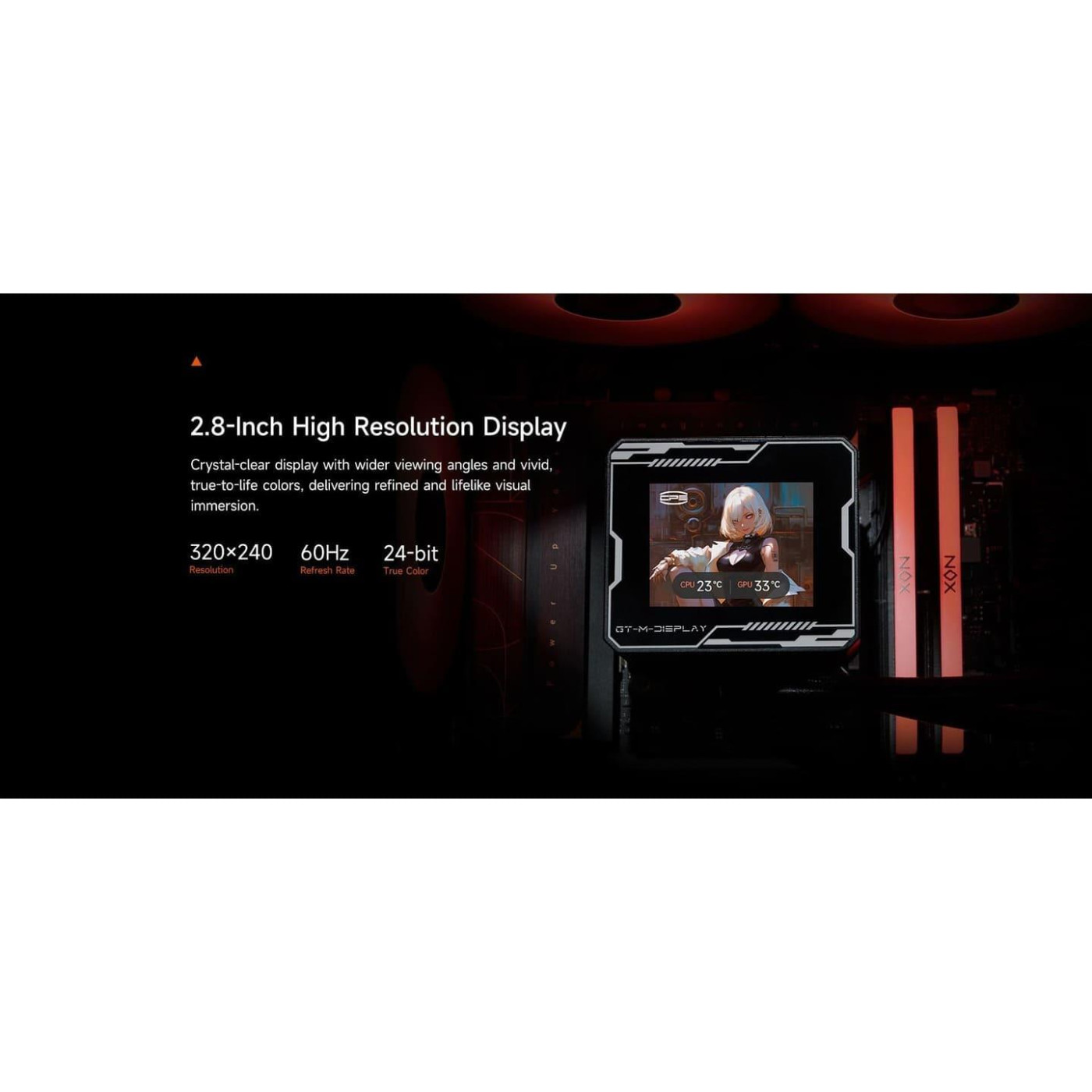 СВО PcCooler PсCOOLER GT360M ARGB Display White (GT360M-WHAWXX-GL)