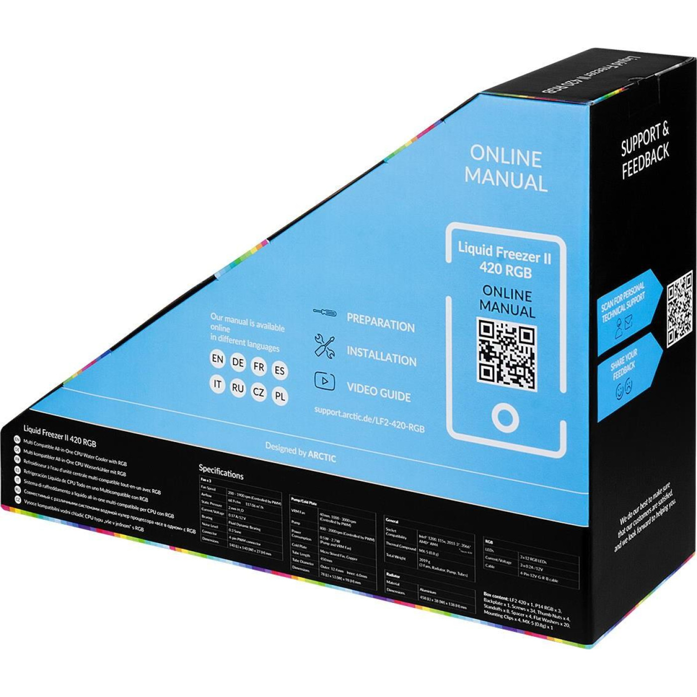 СВО Arctic Liquid Freezer II 420 RGB (ACFRE00110A) Б/в,U1