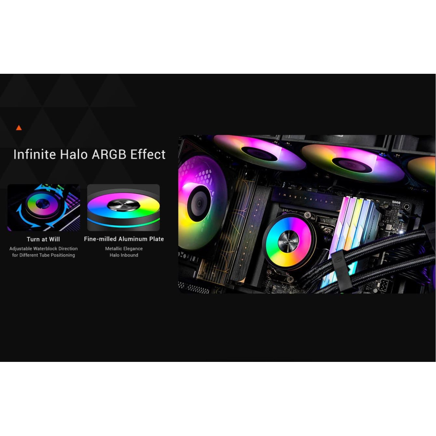 СВО PcCooler PсCOOLER DA360 PRO ARGB Black (DA360Pro-BKAWXL-GL)