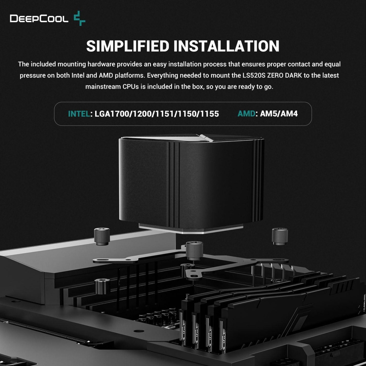 СВО Deepcool LS520S Zero Dark (R-LS520-BKNNMM-G-1)