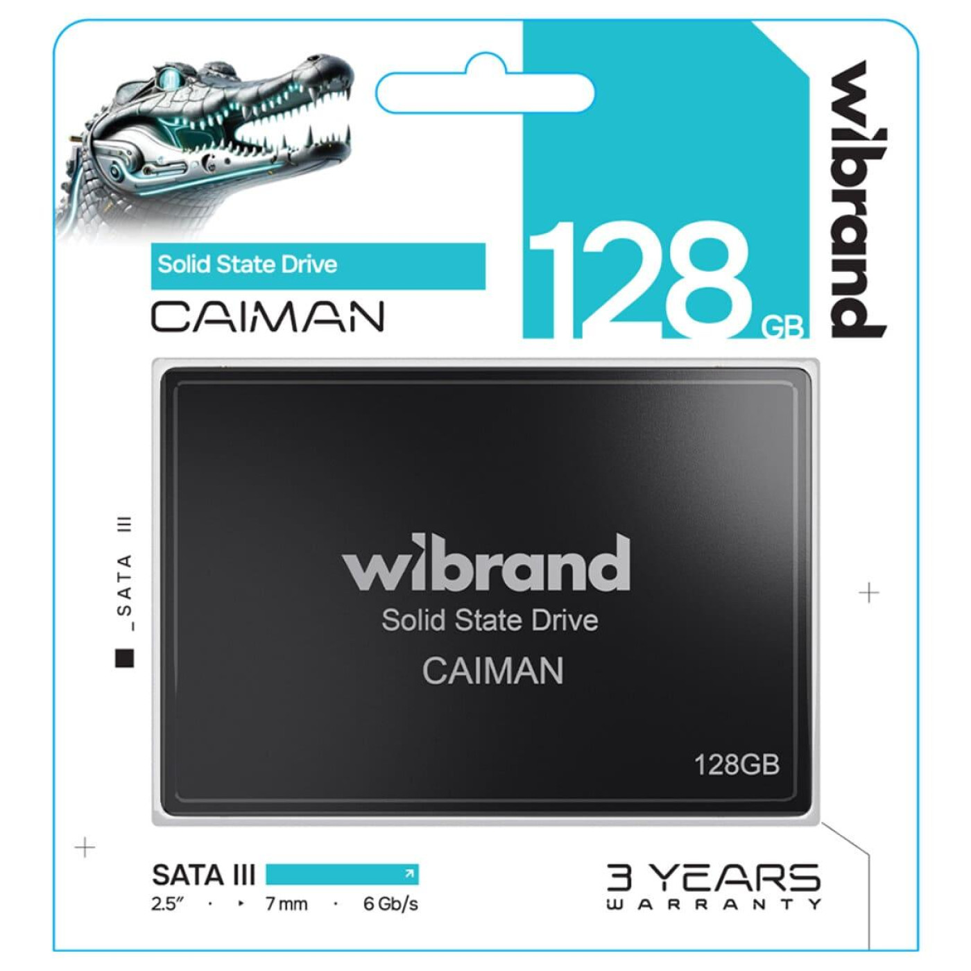 Накопитель SSD Wibrand Sata 2.5 128GB Caiman 120 (WI2.5SSD/CA128GBST)