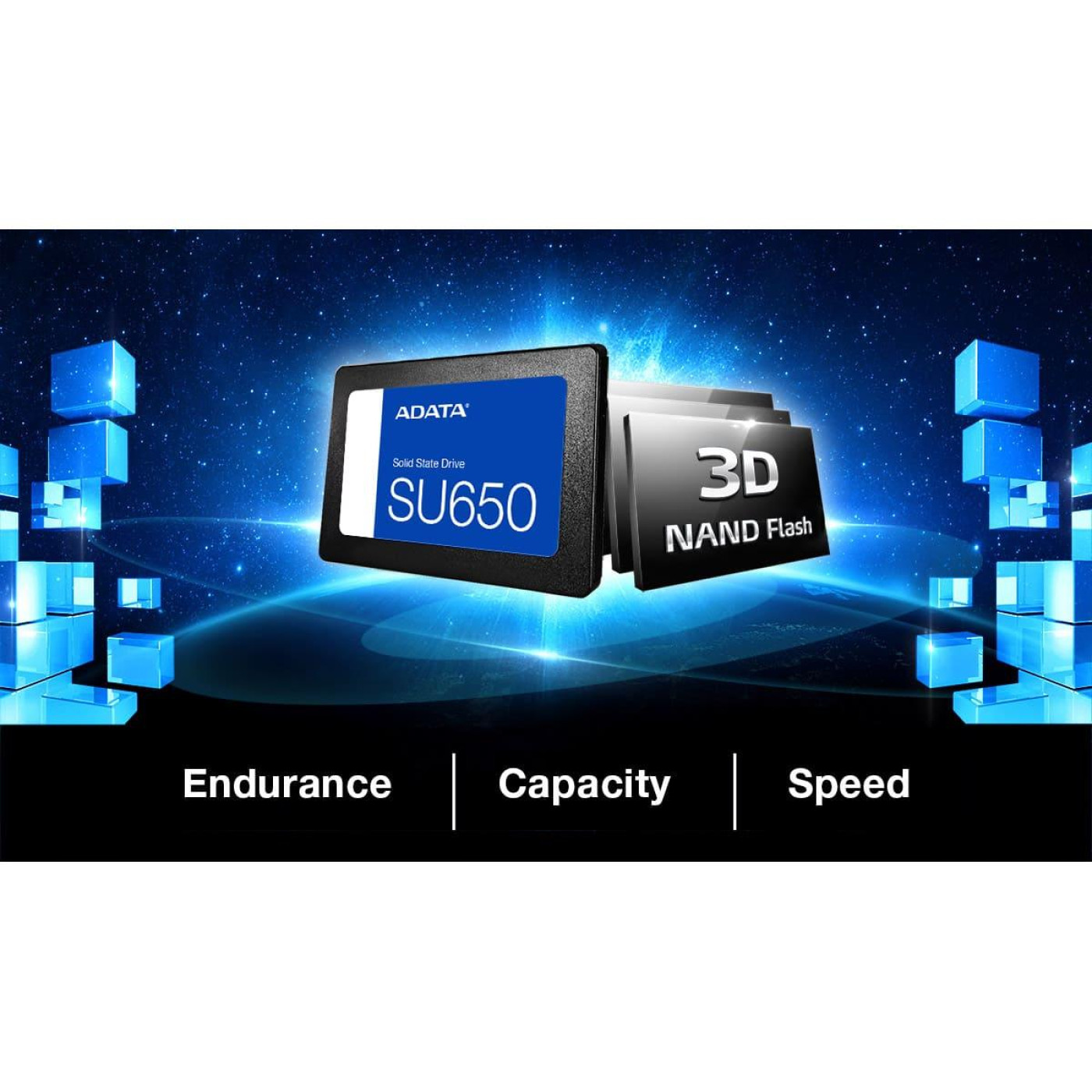 Накопитель SSD Adata Sata 2.5 2TB Ultimate SU650 SATA III 3D NAND (ASU650SS-2TT-R)