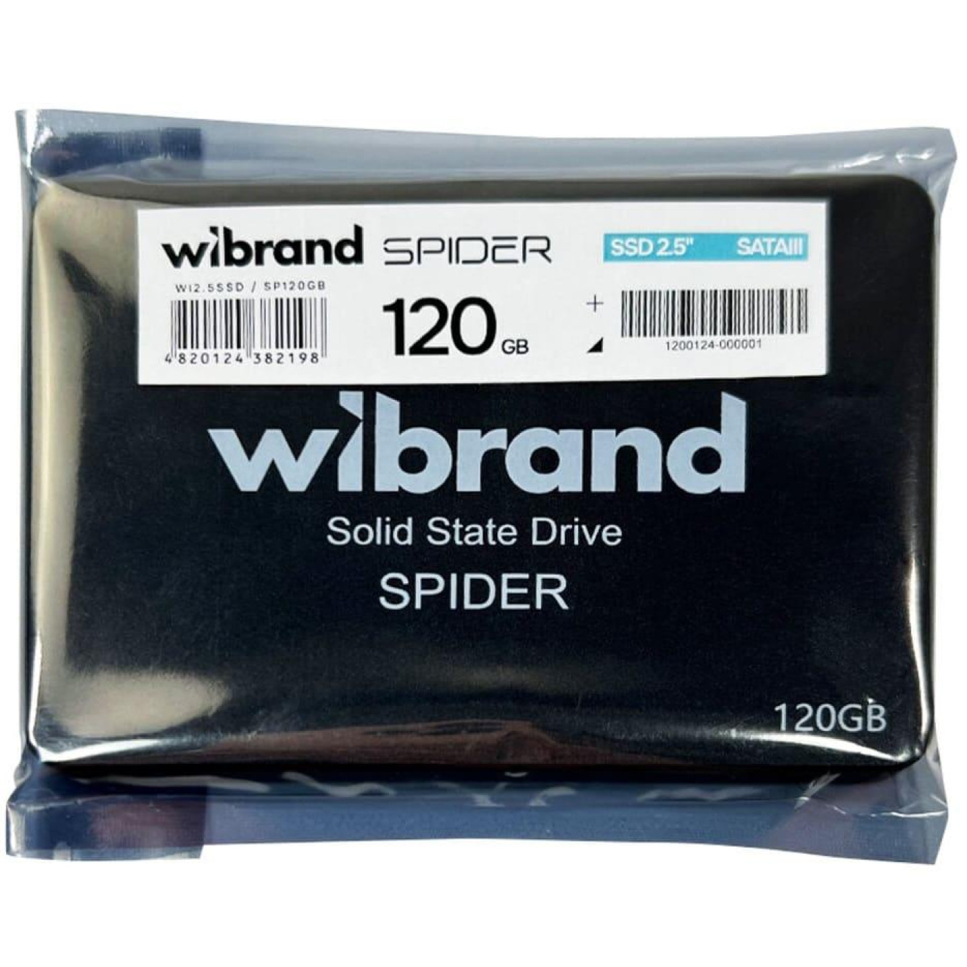 Накопитель SSD Wibrand Sata 2.5 120GB Spider Bulk 128 (WI2.5SSD/SP120GB)