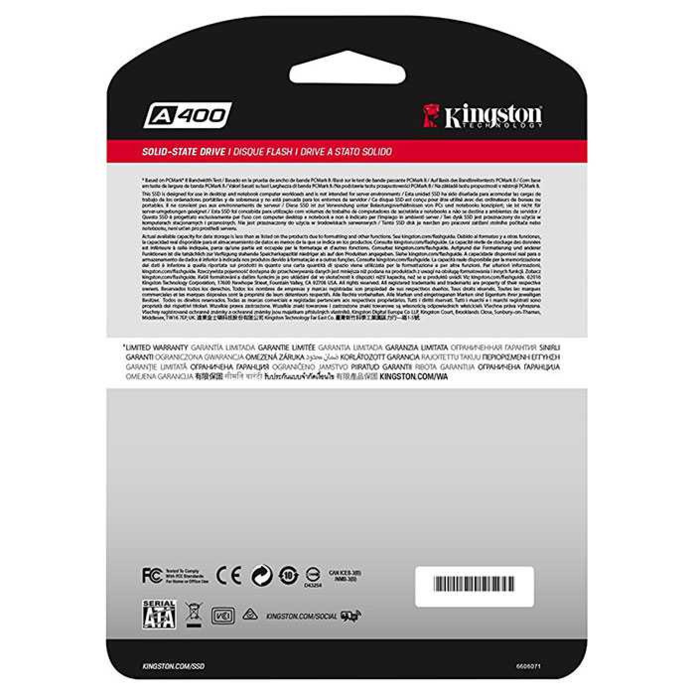 Накопитель SSD Kingston Sata 2.5