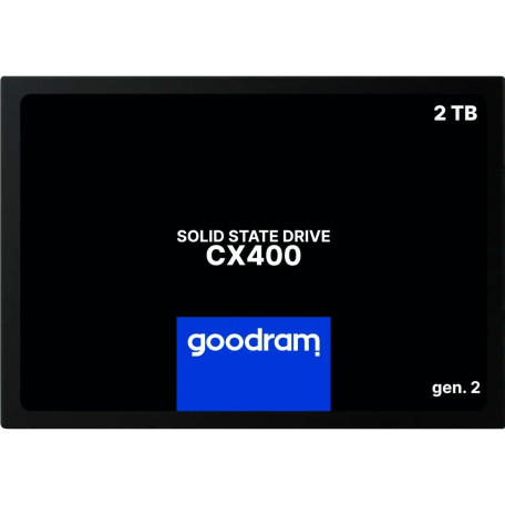Накопичувач SSD GoodRam Sata 2.5 2TB CX400 GEN.2 SSDPR-CX400-02T-G2 (SSDPR-CX400-02T-G2)