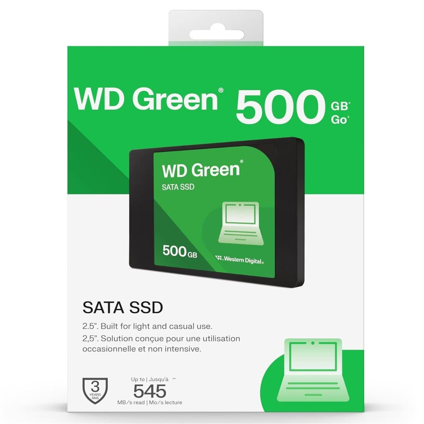 Накопичувач SSD Western Digital Sata 2.5 500GB WD Green 545MB/S (WDS500G5G0A)