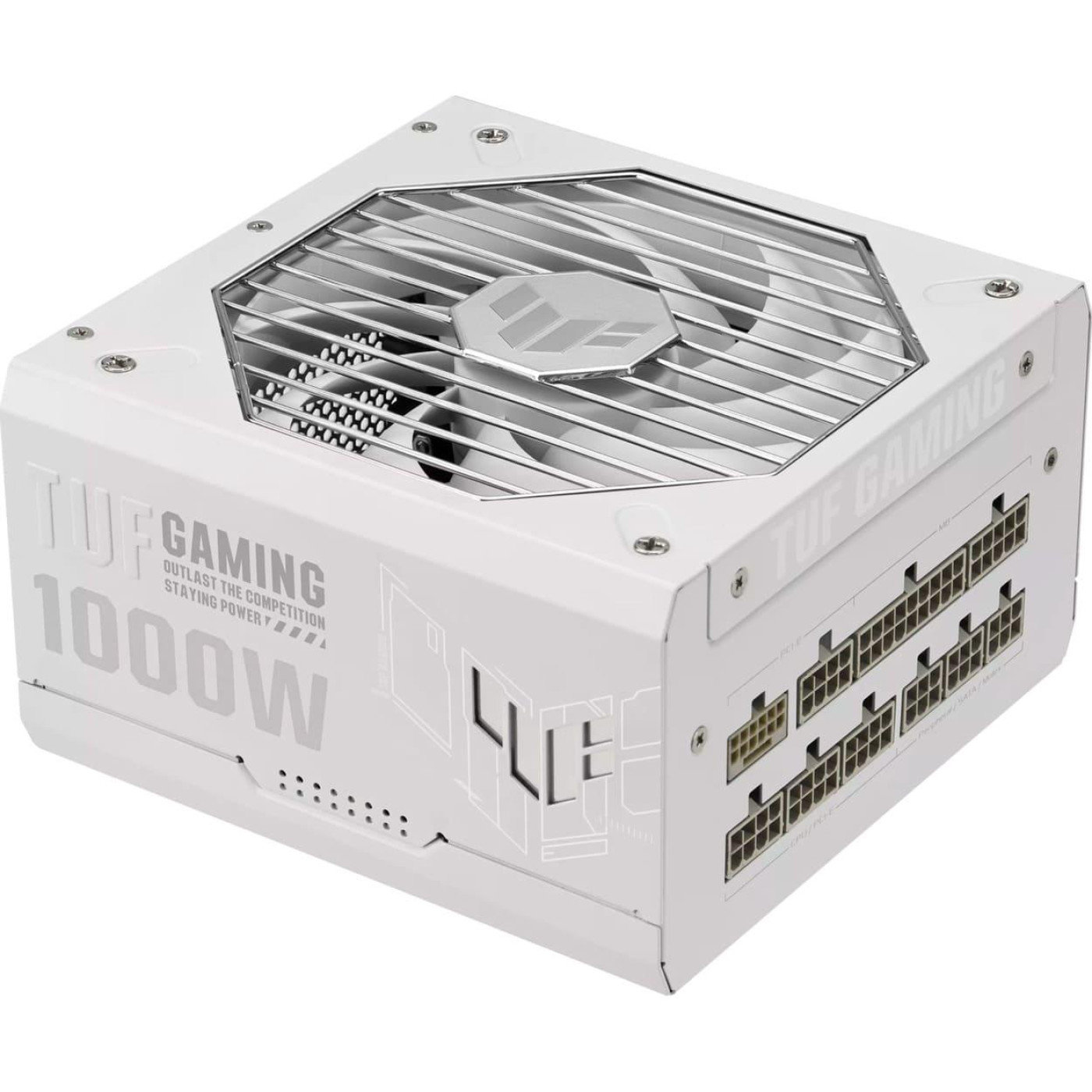 Блок живлення ASUS TUF-GAMING-1000G-WHITE ATX 3.1 1000W Gold (90YE00S5-B0NA00)