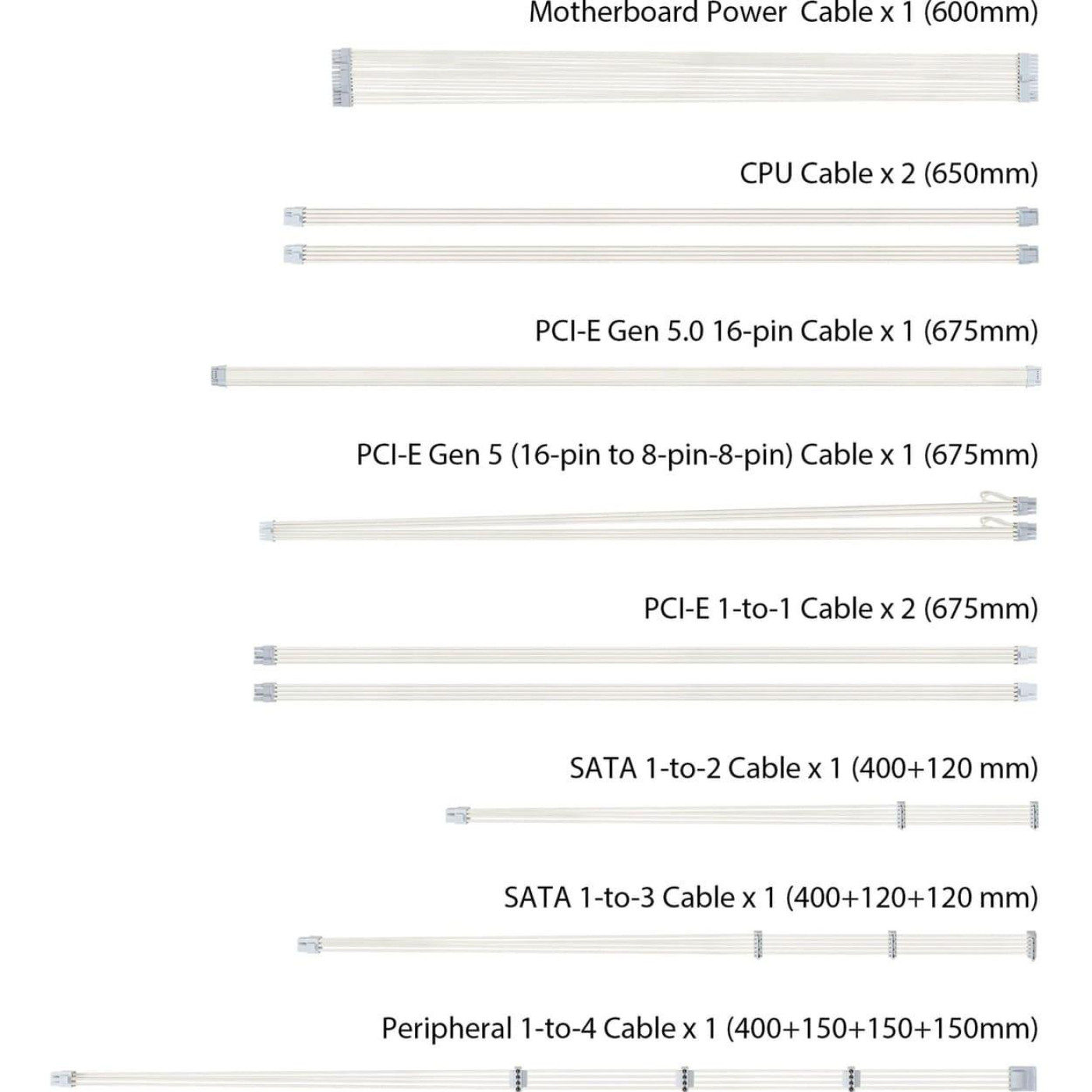 Блок живлення ASUS TUF-GAMING-1000G-WHITE ATX 3.1 1000W Gold (90YE00S5-B0NA00)