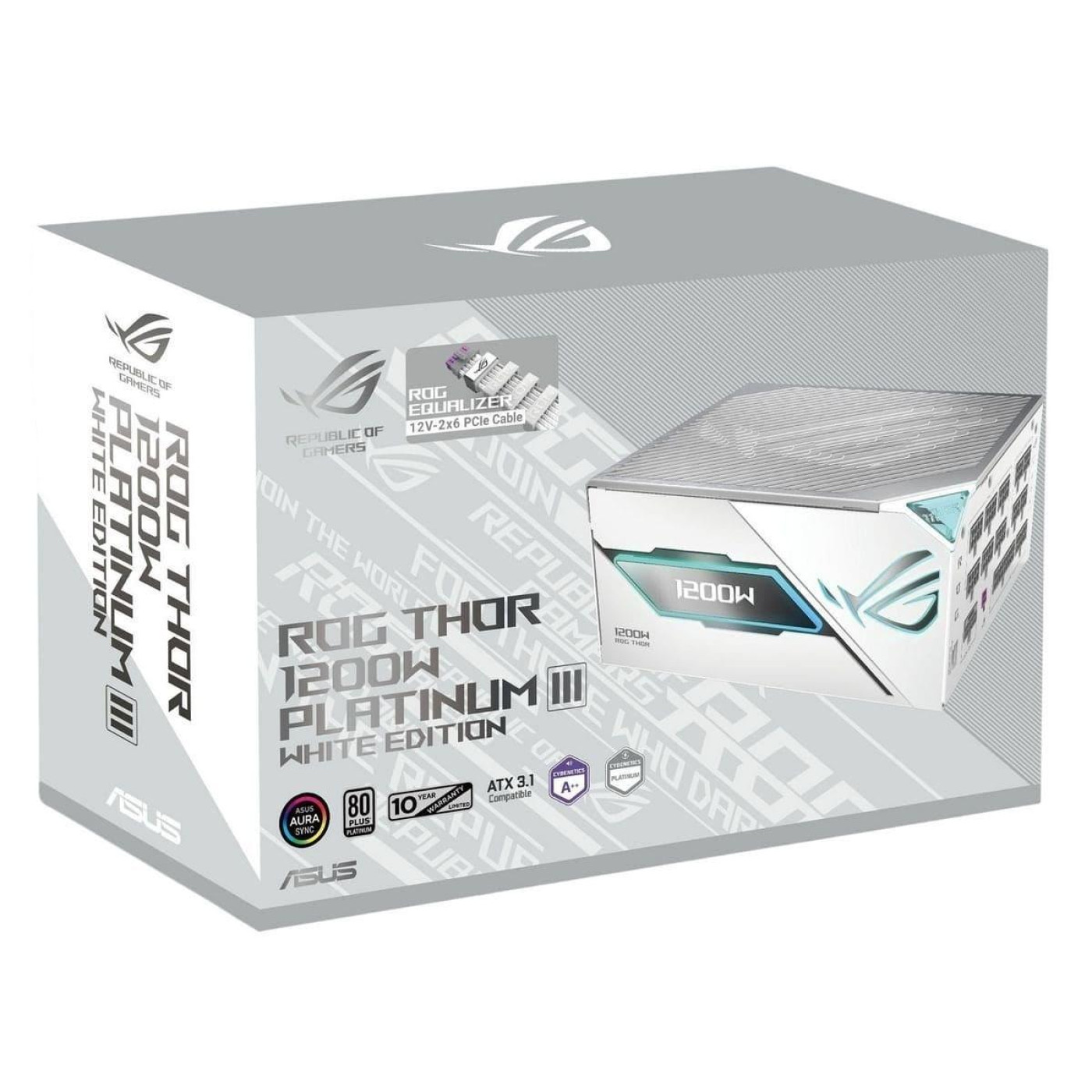 Блок живлення ASUS ROG Thor 1200W III ROG Equalizer 80+ Platinum (90YE00V9-B0NA00) White