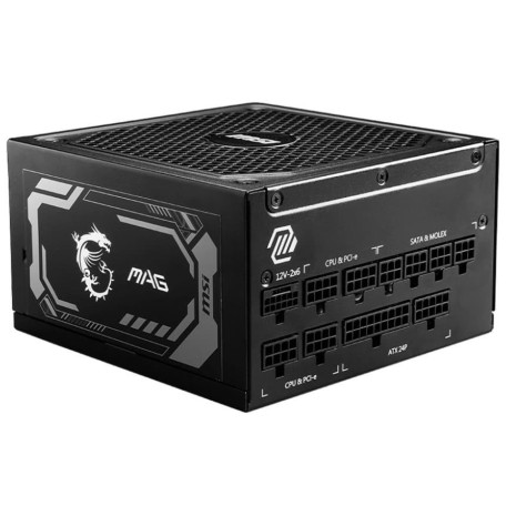 Блок живлення MSI 1250W MAG A1250GL PCIE5 80+ Gold (MAG A1250GL PCIE5) Black