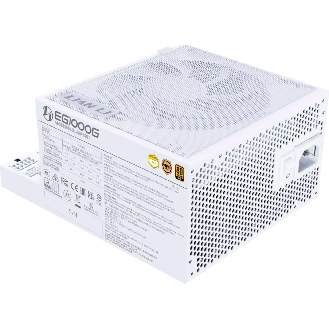 Блок живлення Lian Li Edge Gold 1000W 80+ Gold (G9P.EG1000G.WH00.EU) White