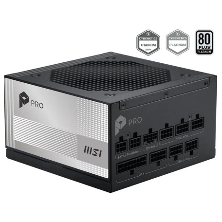 Блок живлення MSI PRO A1000PL PCIE5 80+ Platinum (PRO A1000PL PCIE5) Black