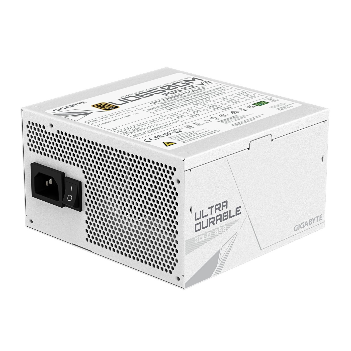 Блок живлення Gigabyte UD850GM PG5 V2 850W 80+ Gold White (GP-UD850GM PG5 V2 ICE)