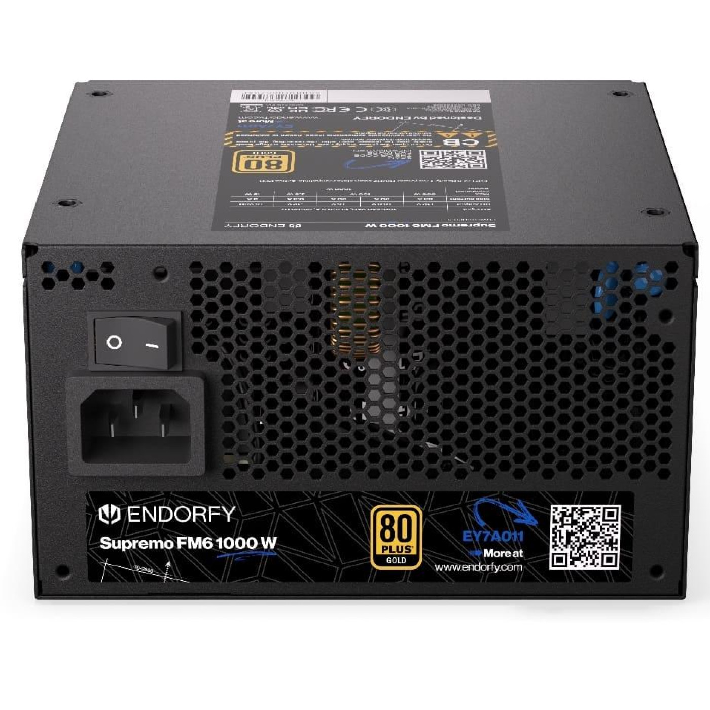 Блок питания ENDORFY Supremo FM6 1000W 80+ Gold ATX 3.1 (EY7A011) U1