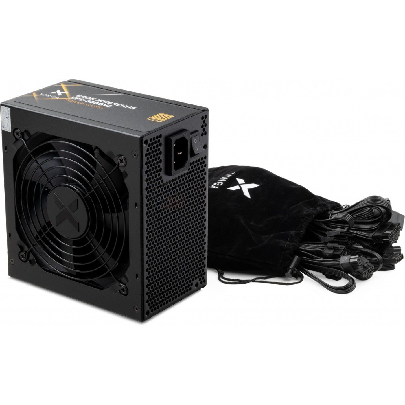 Блок питания Vinga 850W 80+ Gold (VPS-850GV2) Black