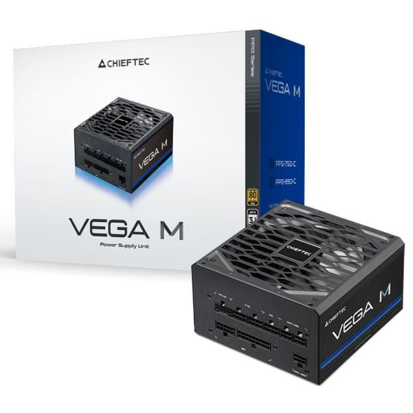 Блок питания Chieftec Vega M 850W 80+ Gold (PPG-850-C) Black