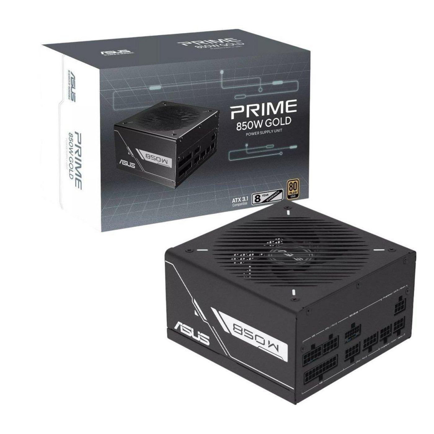 Блок живлення ASUS Prime 850W Gold 80+ Gold (90YE00U2-B0NA00) Black