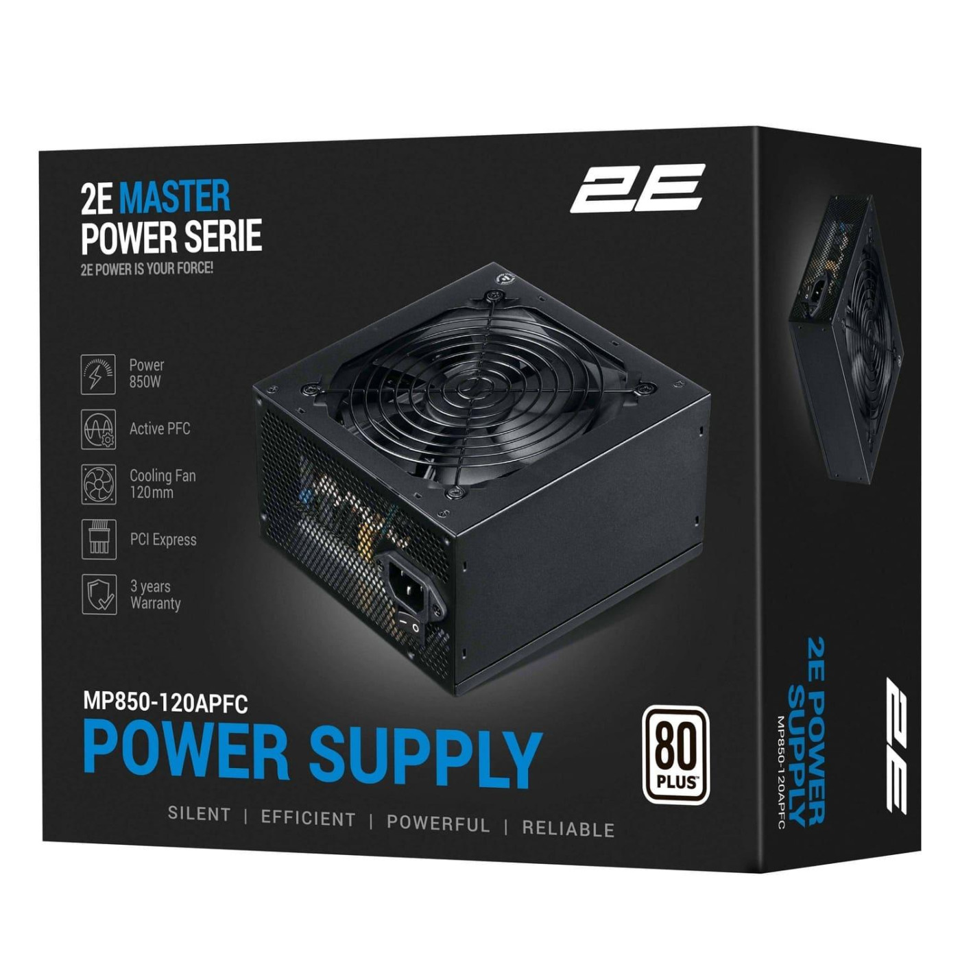 Блок живлення 2E Master Power 850W 80+ White (2E-MP850-120APFC)