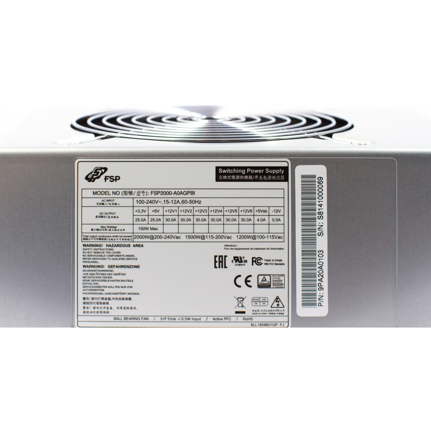 Блок питания FSP FSP2000-52AGPBI 2000W (FSP2000-52AGPBI)